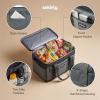 image:imageSMIRLY Cooler Bags Insulated  Collapsible Cooler Portable Leakproof and Soft Sided  Large Foldable Ice Chest for Camping Beach Travel Picnic Car GroceryDark Grey