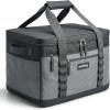 image:imageSMIRLY Cooler Bags Insulated  Collapsible Cooler Portable Leakproof and Soft Sided  Large Foldable Ice Chest for Camping Beach Travel Picnic Car GroceryDark Grey
