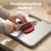 image:imageSMIRLY Titanium Cutting Board for Kitchen Double Sided Chopping Board Set with Holder 100 Pure Titanium Dishwasher Safe 3 Pack