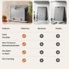 image:imageSMIRLY Titanium Cutting Board for Kitchen Double Sided Chopping Board Set with Holder 100 Pure Titanium Dishwasher Safe 3 Pack