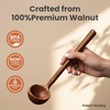 image:imageSMIRLY Wooden Spoons for Cooking  12Piece Premium Walnut Wood Utensil Set with Ceramic Holder amp Spoon Rest NonScratch Cooking Utensils Set for Nonstick Cookware Luxury Kitchen Gift Set WalnutWalnut