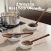 image:imageSMIRLY Wooden Spoons for Cooking  12Piece Premium Walnut Wood Utensil Set with Ceramic Holder amp Spoon Rest NonScratch Cooking Utensils Set for Nonstick Cookware Luxury Kitchen Gift Set WalnutAcacia