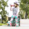imageNEMONE Mermaid 4 Size Adjustable Light up Roller Skates for Girls Purple Blue Skates for Toddlers Beginner Kids Roller Skates Indoor OutdoorGreen