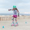 imageNEMONE Mermaid 4 Size Adjustable Light up Roller Skates for Girls Purple Blue Skates for Toddlers Beginner Kids Roller Skates Indoor OutdoorGreen