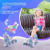 imageNEMONE Mermaid Inline Skates 4 Sizes Adjustable Skates for Girls Kids with Light up Wheels Indoor Beginner Outdoor for Kids Ages 46 58 612 812Blue