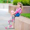 imageNEMONE Mermaid Inline Skates 4 Sizes Adjustable Skates for Girls Kids with Light up Wheels Indoor Beginner Outdoor for Kids Ages 46 58 612 812Green