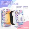 imageNEMONE Mermaid Knee Pads for Kids Girls Boys Knee Elbow Pads Wrist Guards with Drawstring Bag Adjustable Reflective Protective Gear Set for Roller Skates Bike Cycling Skateboard ScooterLight Purple