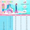 imageNEMONE Roller Skates for Girls Women Roller Skates with Light up Wheels Classic Shiny Mermaid Rollerskates High Top Outdoor Indoor Skates for Adults Youth KidsRainbow