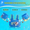 imageNEMONE Toddler Swim Vest for 2270 lbs Kids Floaties Swim Jacket with Arm Water Wings for Girls Boys 2 3 4 5 6 7 Years Old Sea Beach PoolBlue Shark