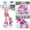 imageSowume Adjustable Roller Skates for Girls and Women All 8 Wheels of Girls Skates Shine Safe and Fun Illuminating for KidsAPink