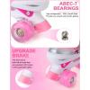 imageSowume Adjustable Roller Skates for Girls and Women All 8 Wheels of Girls Skates Shine Safe and Fun Illuminating for KidsAPink