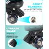 imageSowume Adjustable Roller Skates for Girls and Women All 8 Wheels of Girls Skates Shine Safe and Fun Illuminating for KidsCBlack
