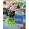 imageNEMONE Roller Skates for Boys Kids Ages 46 58 612 812 with 4 Sizes Adjustable Light up Wheels Todder Beginner Rollerskates Indoor Outdoor SportsDinosaur  Green