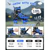 imageNEMONE Roller Skates for Boys Kids Ages 46 58 612 812 with 4 Sizes Adjustable Light up Wheels Todder Beginner Rollerskates Indoor Outdoor SportsDinosaur  Blue