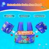 imageNemone Toddler Swim Vest for 2270 lbs Kids Floaties Swim Jacket with Arm Water Wings for Girls Boys 1 2 3 4 5 6 7 Years Old Beach Pool 20 30 40 50 60 66 Pounds Puddle JumperCool Dinosaur