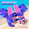 imageNemone Toddler Swim Vest for 2270 lbs Kids Floaties Swim Jacket with Arm Water Wings for Girls Boys 1 2 3 4 5 6 7 Years Old Beach Pool 20 30 40 50 60 66 Pounds Puddle JumperPink Dinosaur