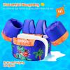 imageNemone Toddler Swim Vest for 2270 lbs Kids Floaties Swim Jacket with Arm Water Wings for Girls Boys 1 2 3 4 5 6 7 Years Old Beach Pool 20 30 40 50 60 66 Pounds Puddle JumperCool Dinosaur