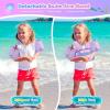 imageNemone Toddler Swim Vest for 2270 lbs Kids Floaties Swim Jacket with Arm Water Wings for Girls Boys 1 2 3 4 5 6 7 Years Old Beach Pool 20 30 40 50 60 66 Pounds Puddle JumperAPurple Mermaid