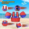 imageNemone Toddler Swim Vest for 2270 lbs Kids Floaties Swim Jacket with Arm Water Wings for Girls Boys 1 2 3 4 5 6 7 Years Old Beach Pool 20 30 40 50 60 66 Pounds Puddle JumperSpider Blue