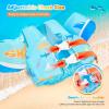 imageNemone Toddler Swim Vest for 2270 lbs Kids Floaties Swim Jacket with Arm Water Wings for Girls Boys 1 2 3 4 5 6 7 Years Old Beach Pool 20 30 40 50 60 66 Pounds Puddle JumperSea Fish