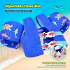 imageNemone Toddler Swim Vest for 2270 lbs Kids Floaties Swim Jacket with Arm Water Wings for Girls Boys 1 2 3 4 5 6 7 Years Old Beach Pool 20 30 40 50 60 66 Pounds Puddle JumperCool Shark
