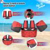 imageNemone Toddler Swim Vest for 2270 lbs Kids Floaties Swim Jacket with Arm Water Wings for Girls Boys 1 2 3 4 5 6 7 Years Old Beach Pool 20 30 40 50 60 66 Pounds Puddle JumperSpider Black