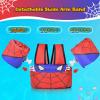 imageNemone Toddler Swim Vest for 2270 lbs Kids Floaties Swim Jacket with Arm Water Wings for Girls Boys 1 2 3 4 5 6 7 Years Old Beach Pool 20 30 40 50 60 66 Pounds Puddle JumperSpider Blue