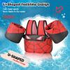 imageNemone Toddler Swim Vest for 2270 lbs Kids Floaties Swim Jacket with Arm Water Wings for Girls Boys 1 2 3 4 5 6 7 Years Old Beach Pool 20 30 40 50 60 66 Pounds Puddle JumperSpider Black