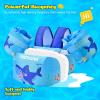 imageNemone Toddler Swim Vest for 2270 lbs Kids Floaties Swim Jacket with Arm Water Wings for Girls Boys 1 2 3 4 5 6 7 Years Old Beach Pool 20 30 40 50 60 66 Pounds Puddle JumperLucky Shark