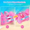 image:imageNemone Toddler Swim Vest for 2270 lbs Kids Floaties Swim Jacket with Arm Water Wings for Girls Boys 1 2 3 4 5 6 7 Years Old Beach Pool 20 30 40 50 60 66 Pounds Puddle JumperG Pink Mermaid