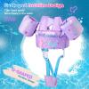 image:imageNemone Toddler Swim Vest for 2270 lbs Kids Floaties Swim Jacket with Arm Water Wings for Girls Boys 1 2 3 4 5 6 7 Years Old Beach Pool 20 30 40 50 60 66 Pounds Puddle JumperB Purple Mermaid