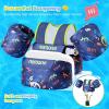 image:imageNemone Toddler Swim Vest for 2270 lbs Kids Floaties Swim Jacket with Arm Water Wings for Girls Boys 1 2 3 4 5 6 7 Years Old Beach Pool 20 30 40 50 60 66 Pounds Puddle JumperD Black Dinosaur