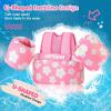 image:imageNemone Toddler Swim Vest for 2270 lbs Kids Floaties Swim Jacket with Arm Water Wings for Girls Boys 1 2 3 4 5 6 7 Years Old Beach Pool 20 30 40 50 60 66 Pounds Puddle JumperI Pink Daisy