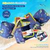 image:imageNemone Toddler Swim Vest for 2270 lbs Kids Floaties Swim Jacket with Arm Water Wings for Girls Boys 1 2 3 4 5 6 7 Years Old Beach Pool 20 30 40 50 60 66 Pounds Puddle JumperC Black Dinosaur