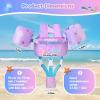 image:imageNemone Toddler Swim Vest for 2270 lbs Kids Floaties Swim Jacket with Arm Water Wings for Girls Boys 1 2 3 4 5 6 7 Years Old Beach Pool 20 30 40 50 60 66 Pounds Puddle JumperB Purple Mermaid