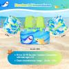 image:imageNemone Toddler Swim Vest for 2270 lbs Kids Floaties Swim Jacket with Arm Water Wings for Girls Boys 1 2 3 4 5 6 7 Years Old Beach Pool 20 30 40 50 60 66 Pounds Puddle JumperK Blue Sea