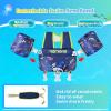 image:imageNemone Toddler Swim Vest for 2270 lbs Kids Floaties Swim Jacket with Arm Water Wings for Girls Boys 1 2 3 4 5 6 7 Years Old Beach Pool 20 30 40 50 60 66 Pounds Puddle JumperD Black Dinosaur