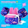 image:imageNemone Toddler Swim Vest for 2270 lbs Kids Floaties Swim Jacket with Arm Water Wings for Girls Boys 1 2 3 4 5 6 7 Years Old Beach Pool 20 30 40 50 60 66 Pounds Puddle JumperH Pink Dinosaur