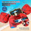 image:imageNemone Toddler Swim Vest for 2270 lbs Kids Floaties Swim Jacket with Arm Water Wings for Girls Boys 1 2 3 4 5 6 7 Years Old Beach Pool 20 30 40 50 60 66 Pounds Puddle JumperM Red Spider