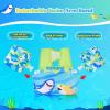 image:imageNemone Toddler Swim Vest for 2270 lbs Kids Floaties Swim Jacket with Arm Water Wings for Girls Boys 1 2 3 4 5 6 7 Years Old Beach Pool 20 30 40 50 60 66 Pounds Puddle JumperK Blue Sea