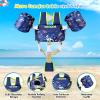 image:imageNemone Toddler Swim Vest for 2270 lbs Kids Floaties Swim Jacket with Arm Water Wings for Girls Boys 1 2 3 4 5 6 7 Years Old Beach Pool 20 30 40 50 60 66 Pounds Puddle JumperD Black Dinosaur