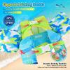 image:imageNemone Toddler Swim Vest for 2270 lbs Kids Floaties Swim Jacket with Arm Water Wings for Girls Boys 1 2 3 4 5 6 7 Years Old Beach Pool 20 30 40 50 60 66 Pounds Puddle JumperK Blue Sea