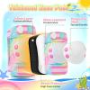image:imageNEMONE Knee Pads for Kids Girls Boys Knee Elbow Pads Wrist Guards with Drawstring Bag Adjustable Reflective Protective Gear Set for Roller Skates Bike Cycling Skateboard Scooter  Green MPink