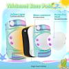 image:imageNEMONE Knee Pads for Kids Girls Boys Knee Elbow Pads Wrist Guards with Drawstring Bag Adjustable Reflective Protective Gear Set for Roller Skates Bike Cycling Skateboard Scooter  Green MC Green