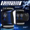 image:imageNEMONE Knee Pads for Kids Girls Boys Knee Elbow Pads Wrist Guards with Drawstring Bag Adjustable Reflective Protective Gear Set for Roller Skates Bike Cycling Skateboard Scooter  Green MBlack Blue