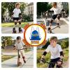image:imageNEMONE Knee Pads for Kids Girls Boys Knee Elbow Pads Wrist Guards with Drawstring Bag Adjustable Reflective Protective Gear Set for Roller Skates Bike Cycling Skateboard Scooter  Green MBlack Red