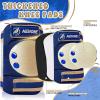 image:imageNEMONE Knee Pads for Kids Girls Boys Knee Elbow Pads Wrist Guards with Drawstring Bag Adjustable Reflective Protective Gear Set for Roller Skates Bike Cycling Skateboard Scooter  Green MBrown