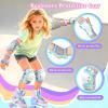 image:imageNEMONE Knee Pads for Kids Girls Boys Knee Elbow Pads Wrist Guards with Drawstring Bag Adjustable Reflective Protective Gear Set for Roller Skates Bike Cycling Skateboard Scooter  Green MC Green