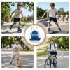 image:imageNEMONE Knee Pads for Kids Girls Boys Knee Elbow Pads Wrist Guards with Drawstring Bag Adjustable Reflective Protective Gear Set for Roller Skates Bike Cycling Skateboard Scooter  Green MBrown