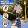 image:imageNEMONE Knee Pads for Kids Girls Boys Knee Elbow Pads Wrist Guards with Drawstring Bag Adjustable Reflective Protective Gear Set for Roller Skates Bike Cycling Skateboard Scooter  Green MBrown